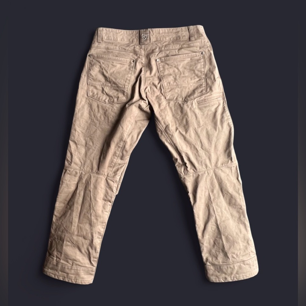 KÜHL tan RYDR vintage patina dye pants men’s 34x30 - Picture 3 of 14
